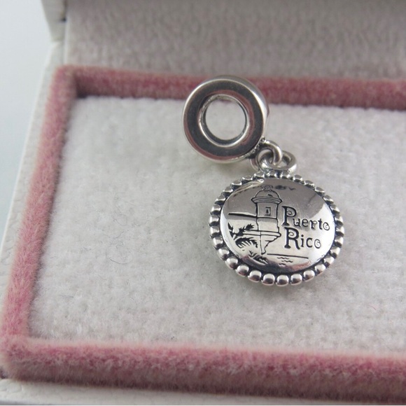 Pandora Puerto Rico Charm USA Charm US Charm Travel Charm S925 Ale (T4) - Picture 3 of 4